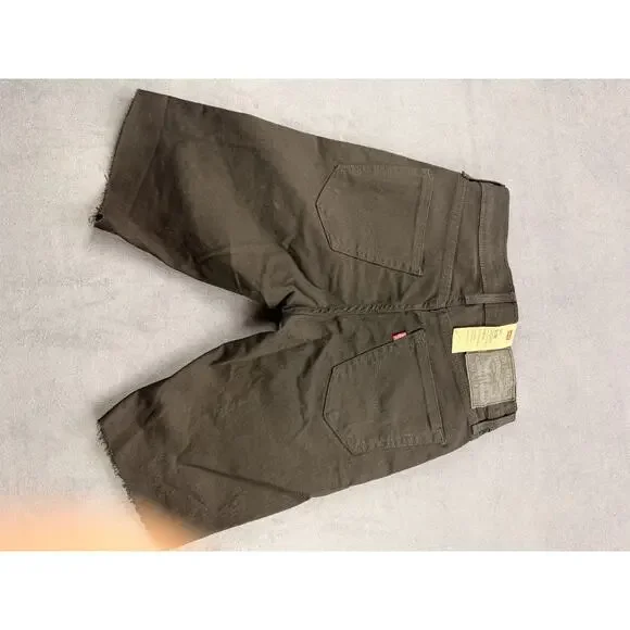 Levi 522 Slim Shorts Mens 30" Black Cutoff NWT - Picture 5 of 11